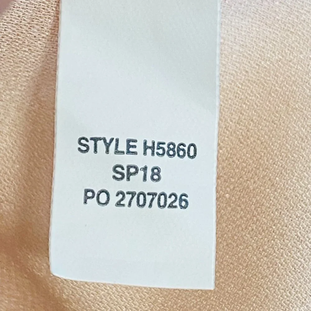J.CREW Ashton Light Pink Stretch Silk Bodysuit  size 8 - Picture 10 of 11